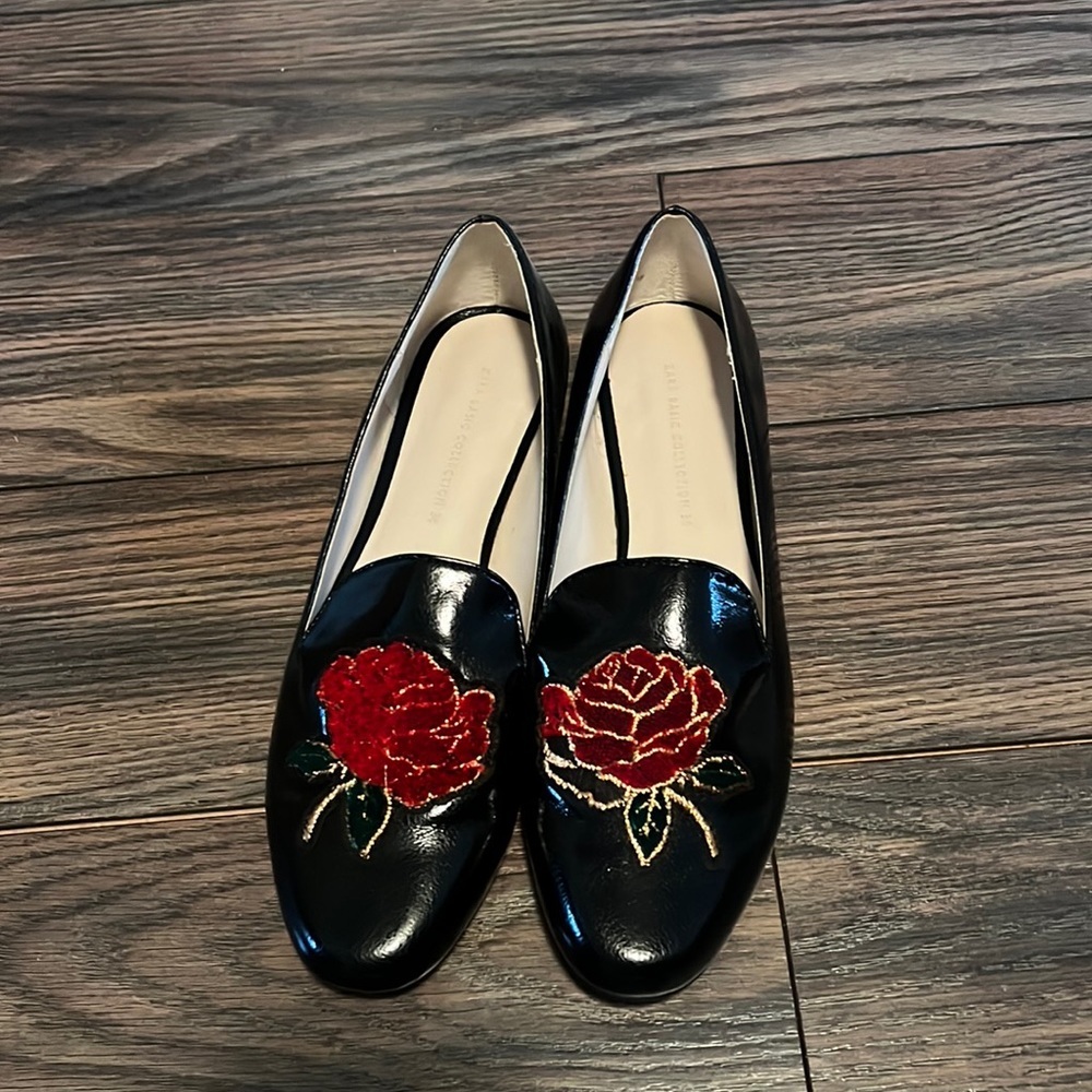 Zara Basics slip on Rose flat